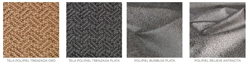 Polipiel para tapicería, texturas