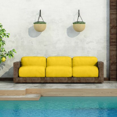 Loneta impermeable para muebles de jardín