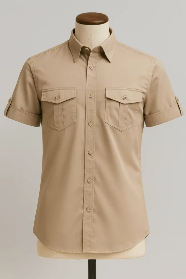 camisa bolsillo de fuelle