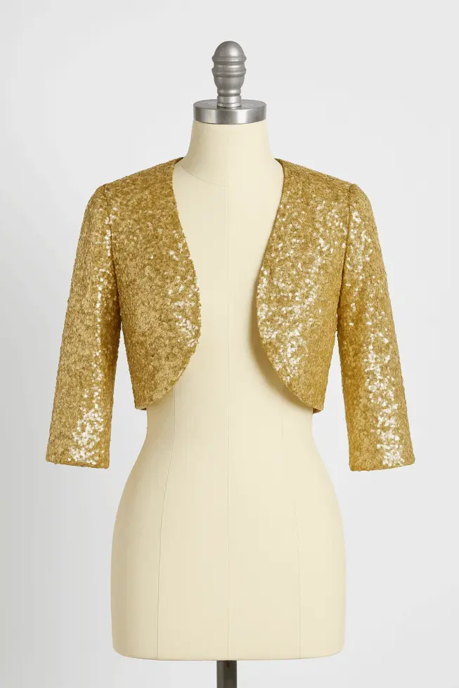 Bolero-chaqueta-dorada