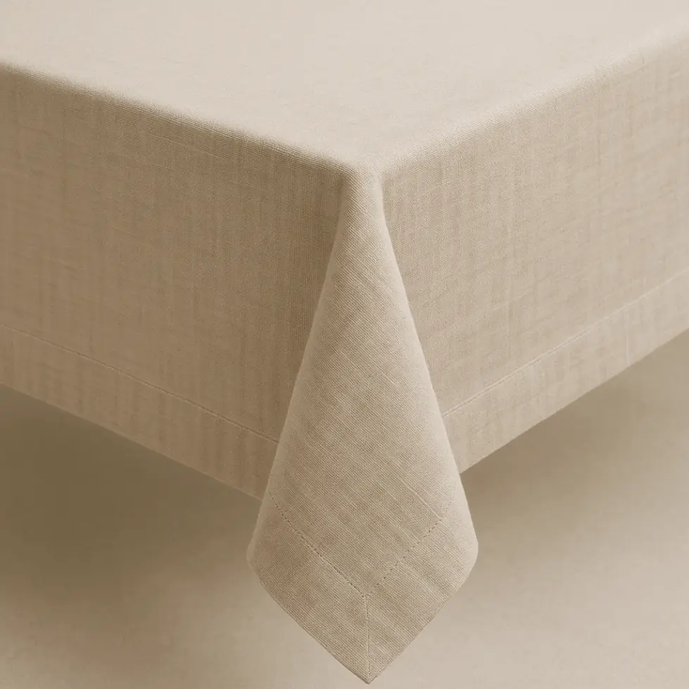 Mantel de lino y resina