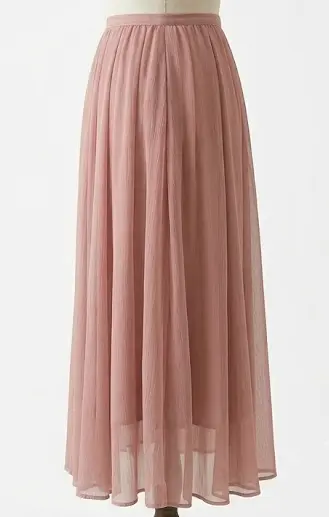 chiffon gasa falda
