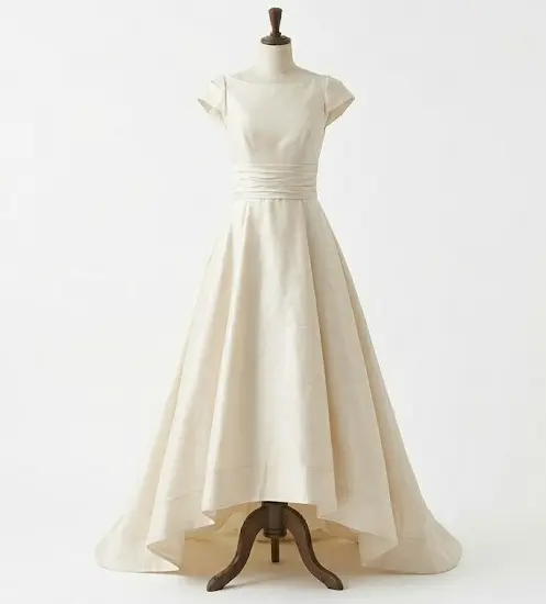dupión vestido novia