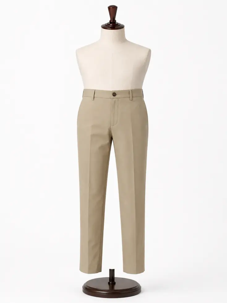 pantalon plana beige