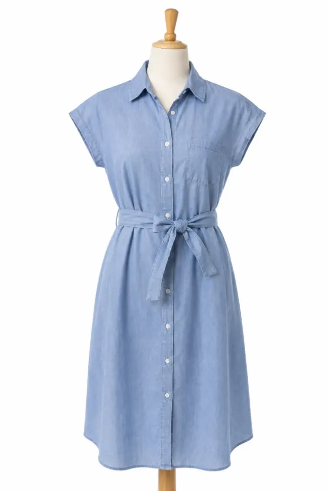chambray imagen vestido camisa